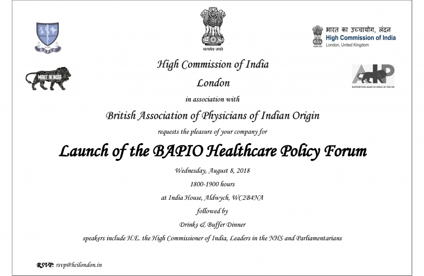 Launch of the BAPIO Healthcare Policy Forum 