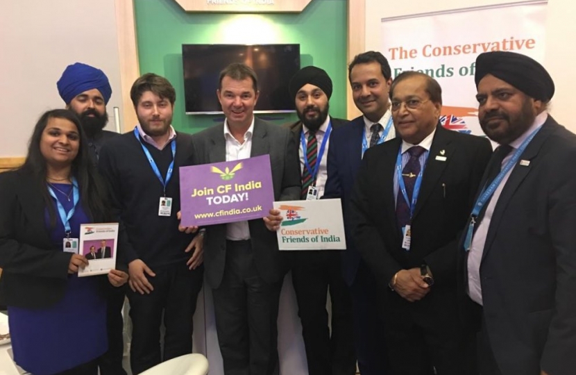 Mr Guy Opperman MP with Patron, Co-Chairman and CF India team 